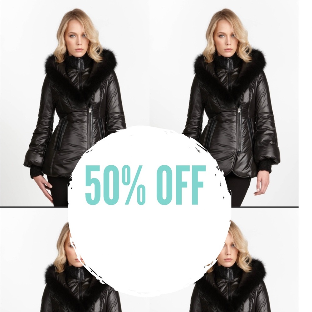 🎉🎉50% off today only!!🎉🎉Authentic Mackage peaches Black Fur Trim